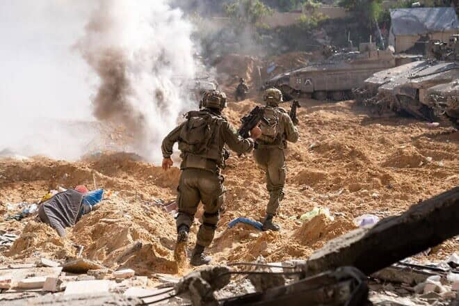 Israeli troops participate in a counterterror operation in the area of the Indonesian Hospital in northern Gaza, December 2024. Credit: IDF.