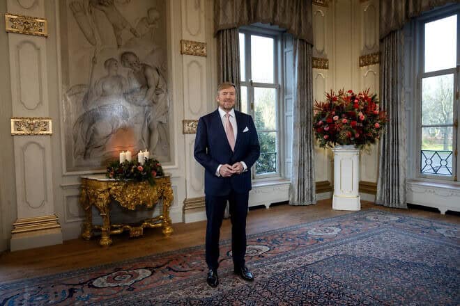 King Willem-Alexander delivers his annual Christmas address in The Hague on Dec. 25, 2024. Credit: Courtesy of the Dutch Royal House.