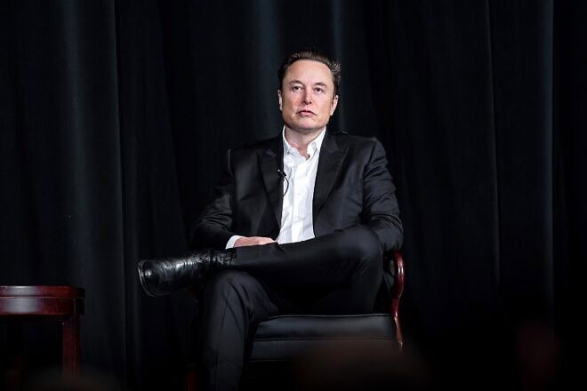 Elon Musk at the Ira C. Eaker Distinguished Speaker Presentation at the U.S. Air Force Academy in Colorado Springs, Colo., on April 7, 2022. Photo by Trevor Cokley via Wikimedia Commons.
