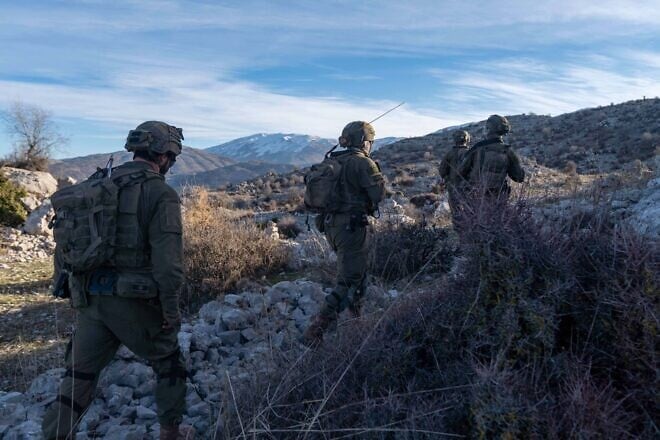 Israel Defense Forces soldiers in Southern Lebanon, Jan. 22, 2024. Credit: IDF.