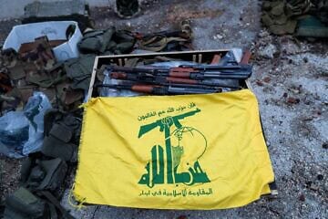 Hezbollah weapons seized during Israeli military operations in the Saluki area of Southern Lebanon, December 2024. Credit: IDF.