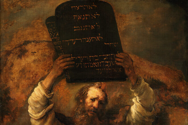 Rembrandt. "Moses with the Tablets of the Law" (1659) at the Gemäldegalerie in Berlin. Credit: Staatliche Museen zu Berlin, Gemäldegalerie/Christoph Schmidt, Public Domain.