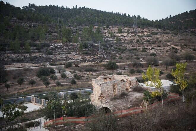 A view of the spring of St. Philip, locally known as Ein Haniya spring, in the Judean Hills on the outskirts of Jerusalem, on Oct. 3, 2018. Photo by Hadas Parush/Flash90.