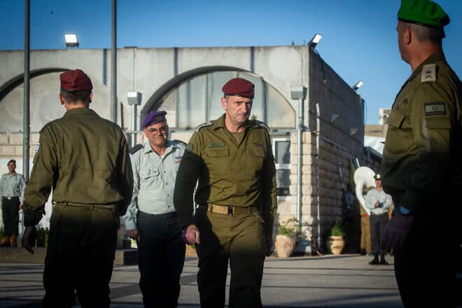 Israel Defense Forces Chief of Staff Lt. Gen. Herzi Halevi at the military's Central Command headquarters in eastern Jerusalem, on July 8, 2024. Photo by Oren Ben Hakoon/Flash90.