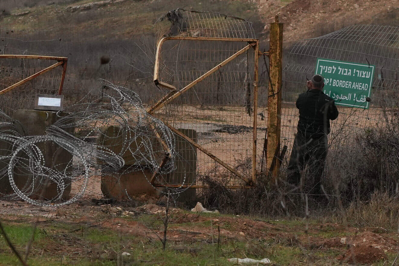 Israeli soldiers patrol the border with Lebanon, Dec. 29, 2024. Photo by Ayal Margolin/Flash90.