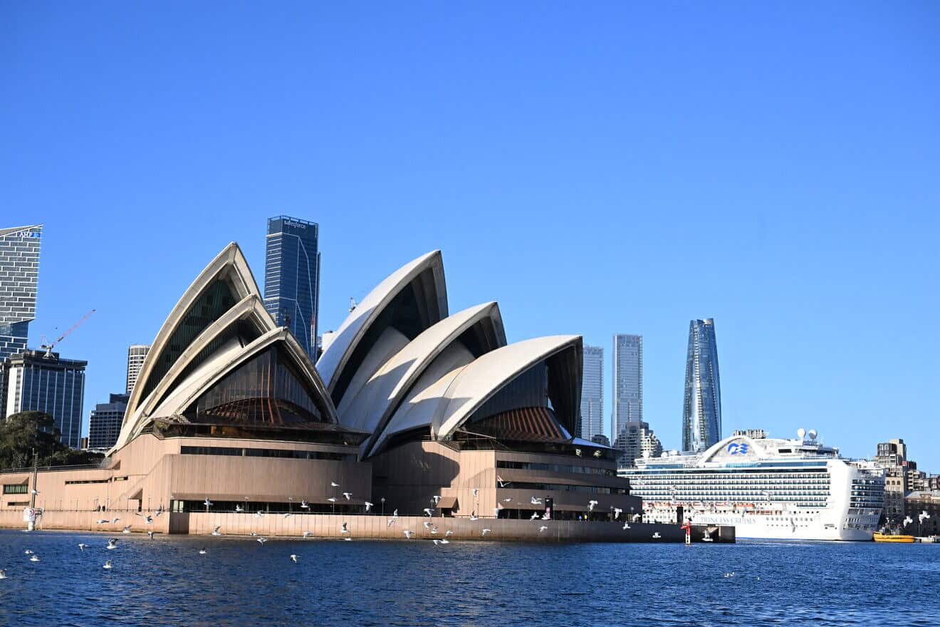 A skyline view of Sydney's Central Business District with the Opera House in Sydney, Australia, on Oct. 26, 2024.