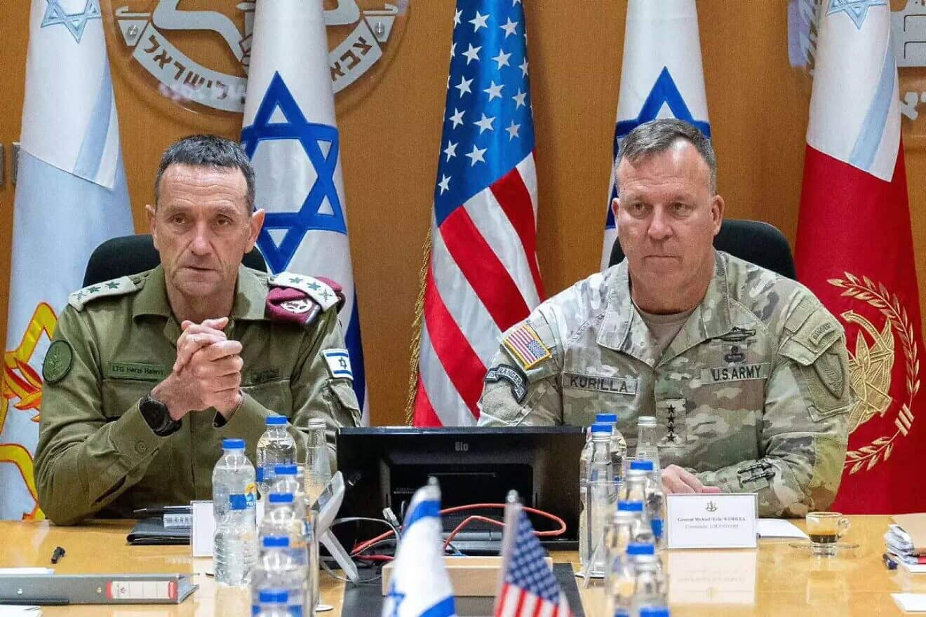 IDF Chief of Staff Lt. Gen. Herzi Halevi with CENTCOM commander Gen. Michael Erik Kurilla in Israel. Credit: IDF Spokesperson's Office.