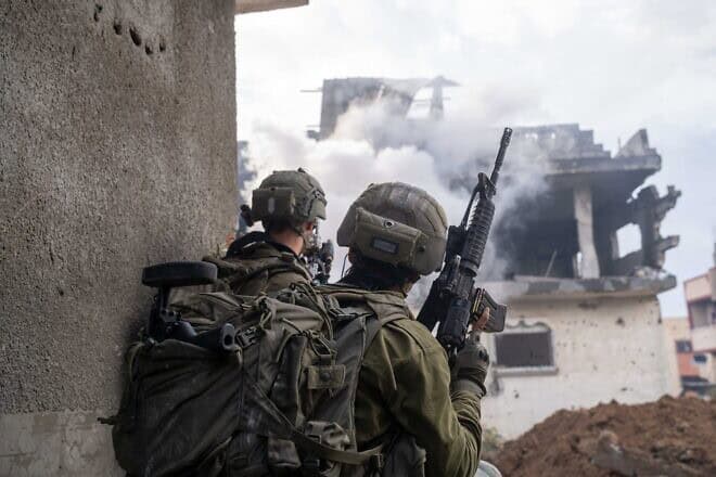 Nahal Brigade infantrymen in Beit Hanoun, northern Gaza, January 2025. Credit: IDF.