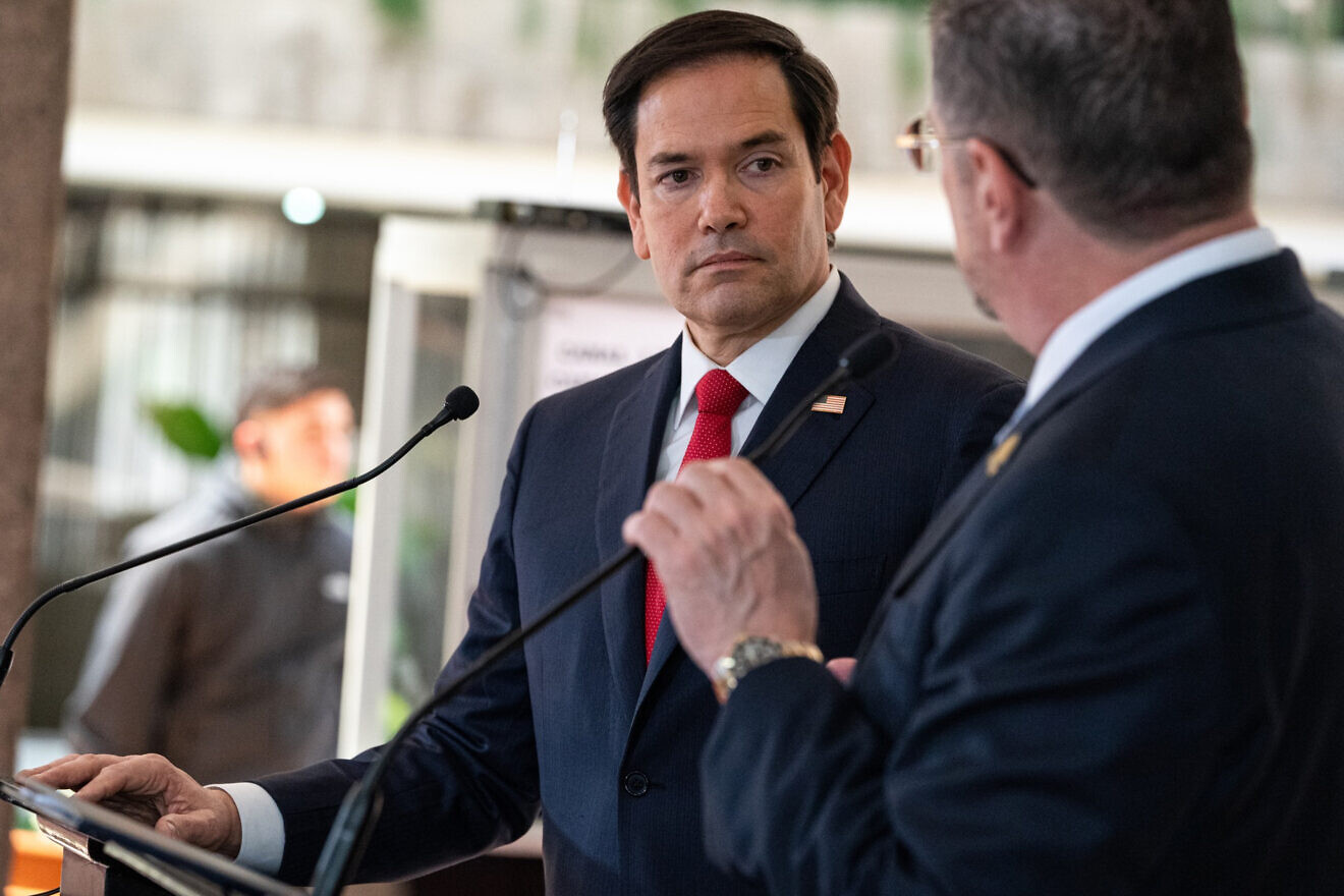 U.S. Secretary of State Marco Rubio holds a joint press availability with Costa Rican President Rodrigo Chaves in San Jose, Costa Rica, Feb. 4, 2025. Credit: Freddie Everett/U.S. State Department.