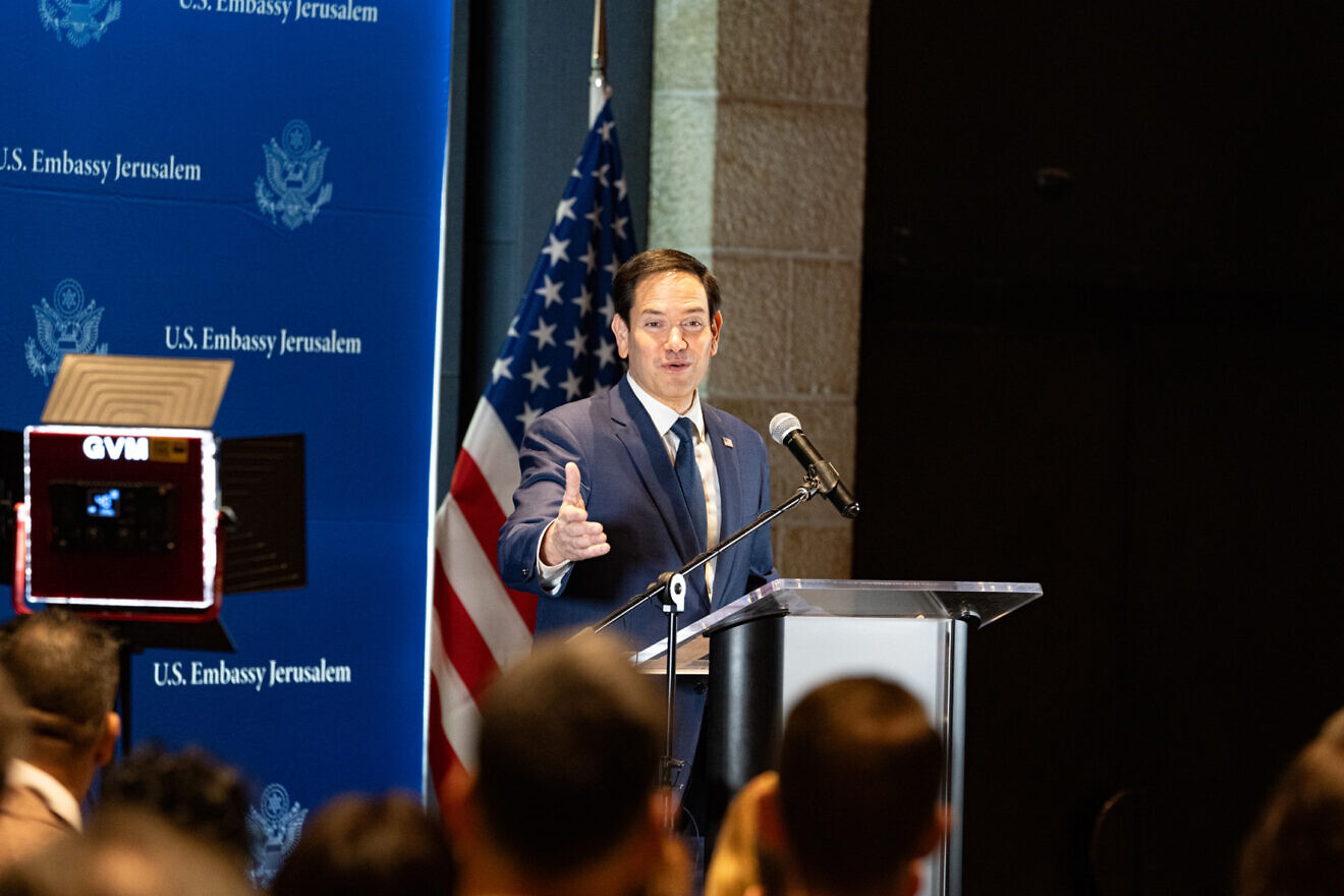 U.S. Secretary of State Marco Rubio holds a meet and greet with employees and families of U.S. Mission Israel in Jerusalem, Feb. 16, 2025. Credit: Freddie Everett/U.S. State Department.