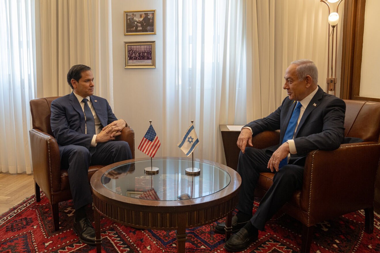 U.S. Secretary of State Marco Rubio with Israeli Prime Minister Benjamin Netanyahu in Jerusalem, Feb. 16, 2025. Credit: Freddie Everett/U.S. State Department.