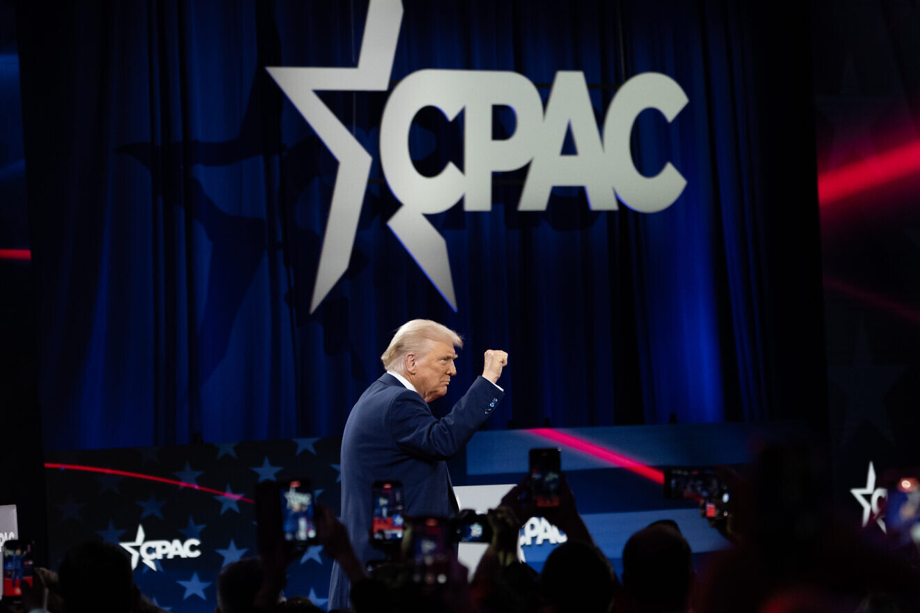 U.S. President Donald Trump speaks at the Conservative Political Action Conference (CPAC) at the Gaylord National Resort & Convention Center in Oxon Hill, Md., on Feb. 22, 2025. Credit: White House.