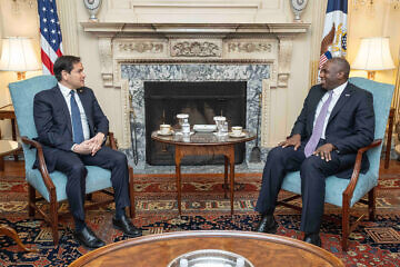 U.S. Secretary of State Marco Rubio meets with UK Foreign Minister David Lammy at the Department of State in Washington, D.C., Feb. 27, 2025. Credit: Freddie Everett/U.S. State Department.