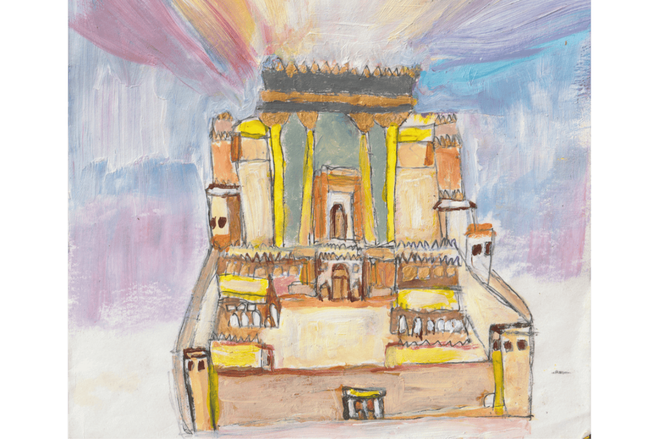 "Beit Hamikdash" by Yenta Leah Guzzi used with permission of the artist