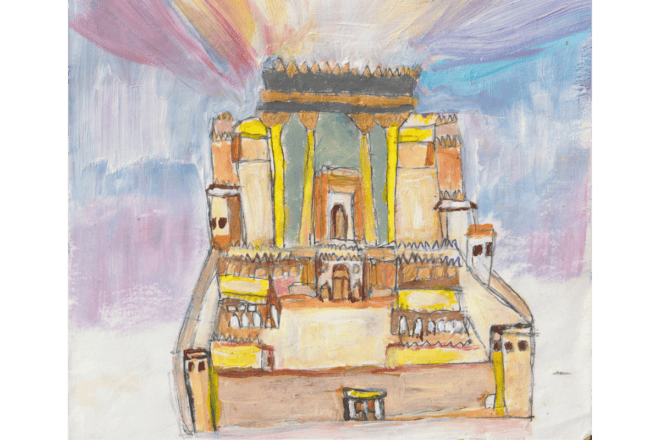 "Beit Hamikdash" by Yenta Leah Guzzi used with permission of the artist