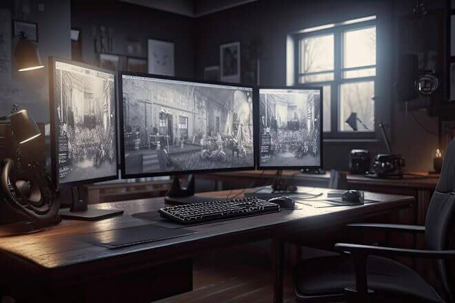 Video on a desktop computer monitor. Credit: MerandaDevan/Pixabay.