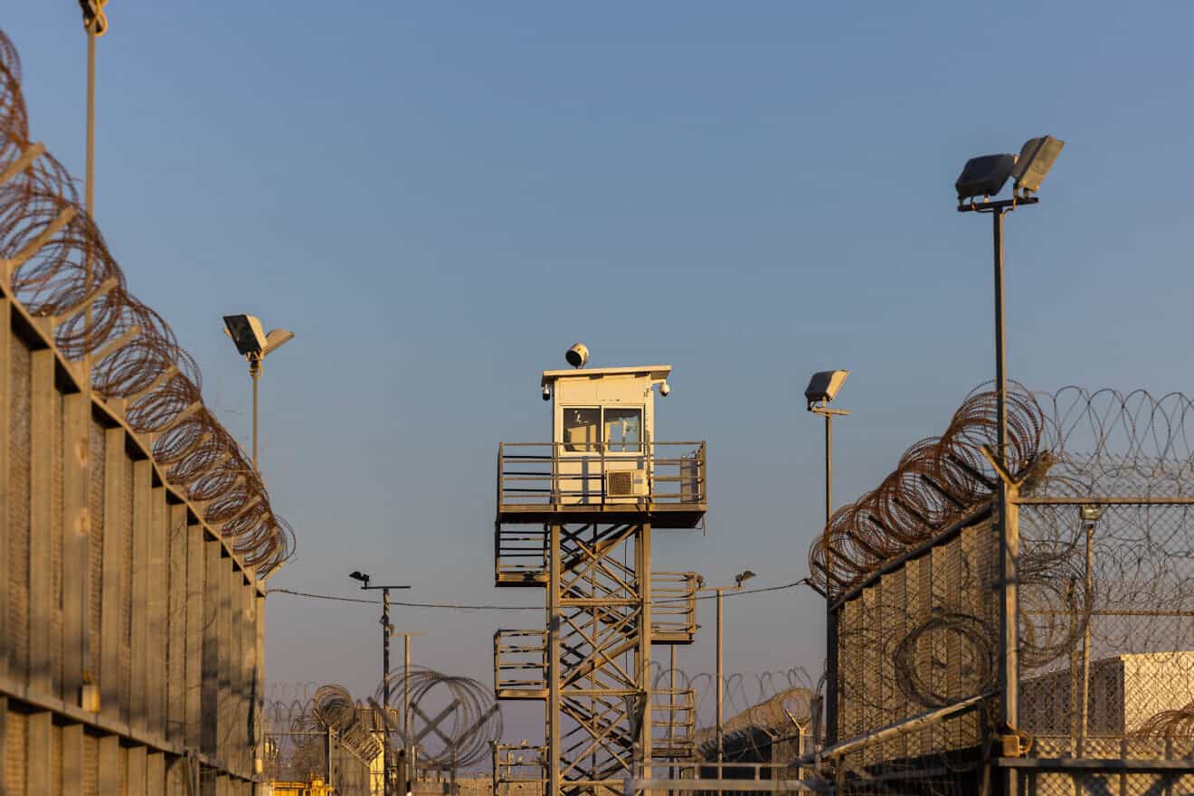 Ketziot Prison in Israel's Negev region, Sept. 13, 2022. Photo by Nati Shohat/Flash90.
