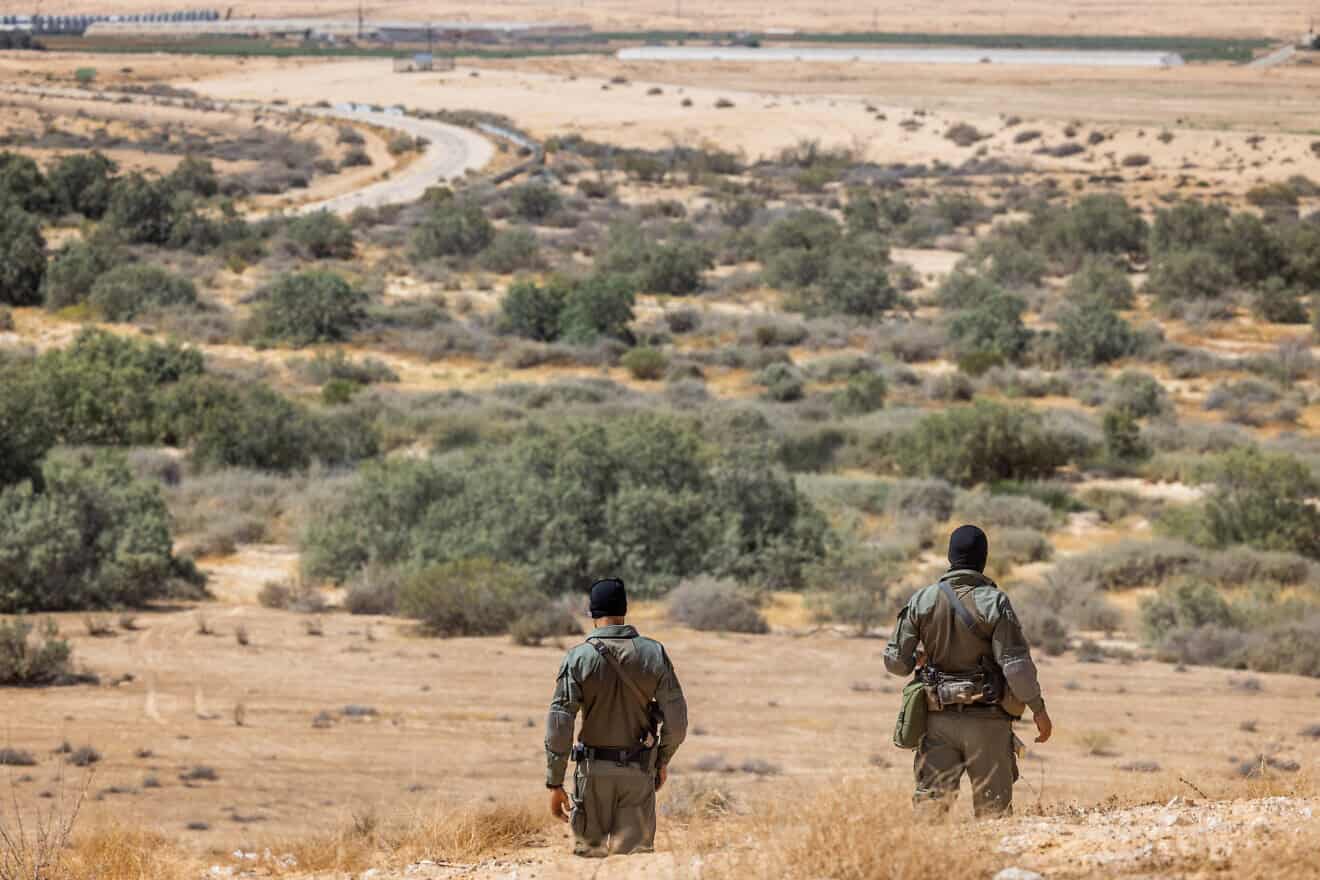 Members of the Israel Border Police's Yamas special operations counter-terrorism unit on the border with Egypt on July 12, 2022. Photo by Nati Shohat/Flash90.