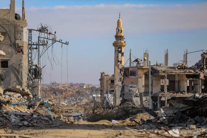 The Nuseirat camp in Gaza City, Jan. 19, 2025. Photo by Ali Hassan/Flash90.