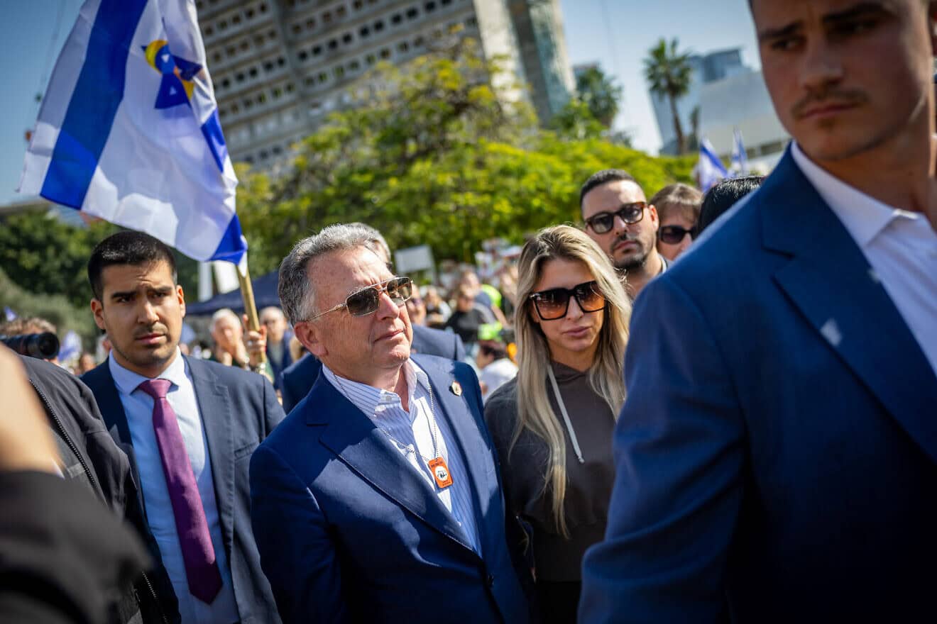 Steve Witkoff, U.S. special envoy to the Middle East, at "Hostages Square" in Tel Aviv, Jan. 30, 2025. Photo by Yonatan Sindel/Flash90.