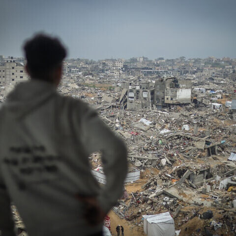 Jabalia, in the central Gaza Strip, Feb. 5, 2025. Photo by Khalil Kahlout/Flash90.