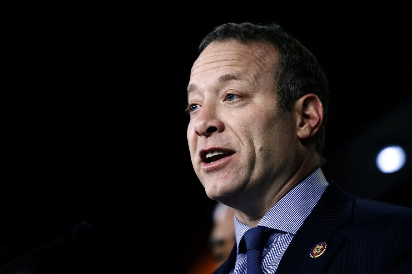Rep. Josh Gottheimer (D-N.J.) speaks at a press conference on new legislation to support Holocaust education nationwide at the U.S. Capitol Building on Jan. 27, 2023 in Washington, D.C. Photo by Anna Moneymaker/Getty Images.