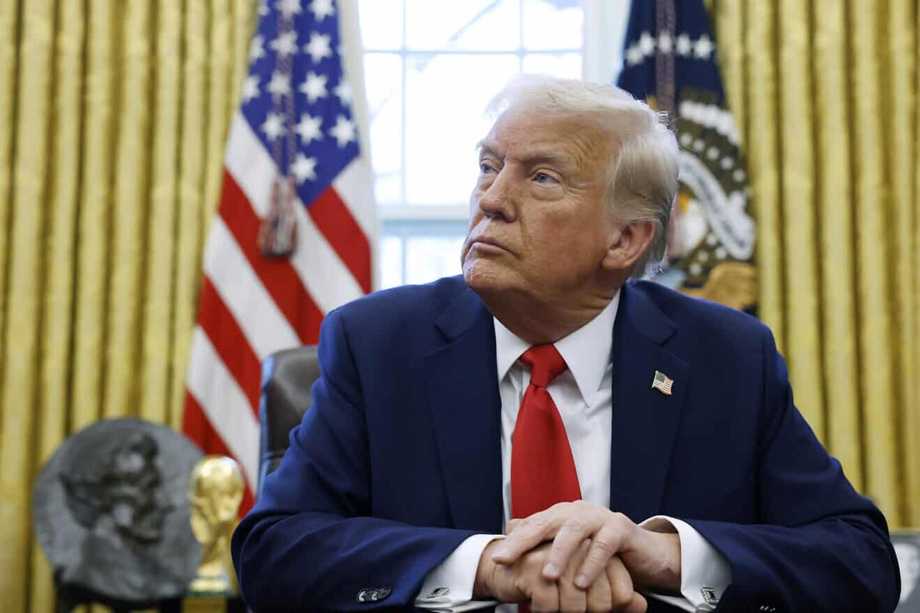 U.S. President Donald Trump speaks to reporters in the Oval Office of the White House on Feb. 03, 2025 in Washington, D.C. Photo by Anna Moneymaker/Getty Images.