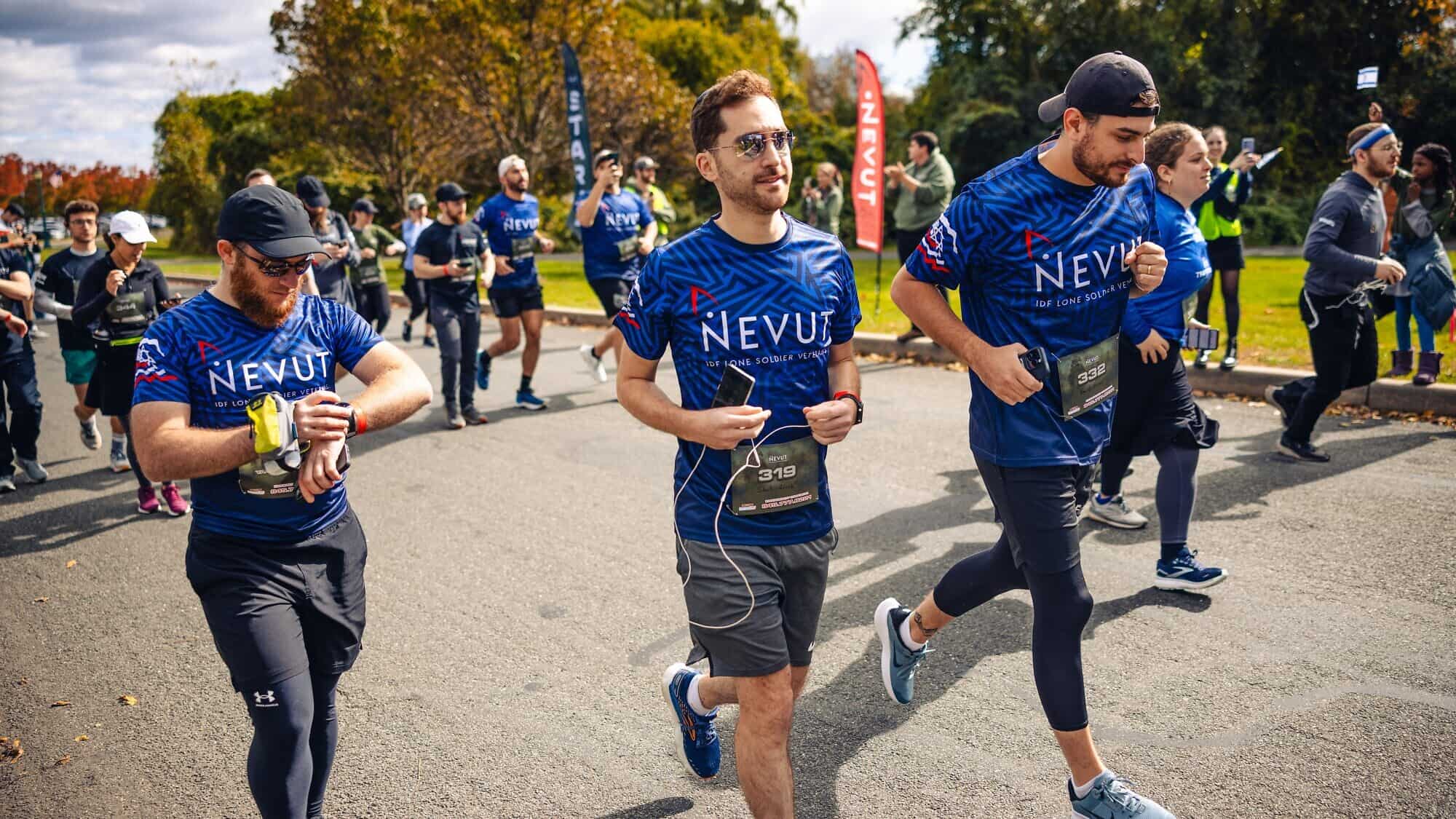Lone soldiers who served in the Israel Defense Forces involved with the New Jersey-based program Nevut. Credit: Courtesy of Nevut.