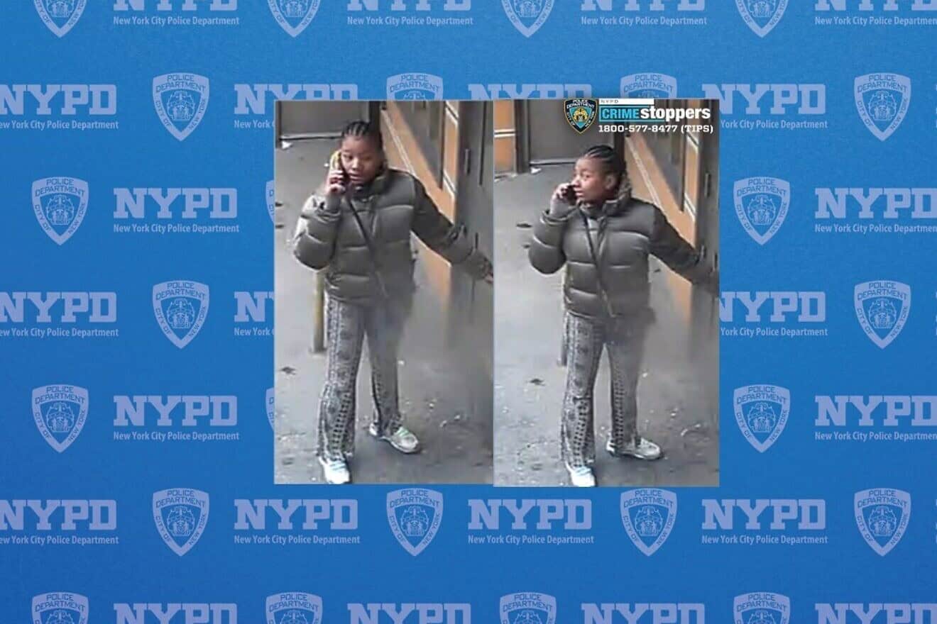 The New York City Police Department is searching for the suspect who attacked a Jewish girl in the Williamsburg neighborhood of Brooklyn, N.Y., on Feb. 16, 2025. Credit: Courtesy of the NYPD.