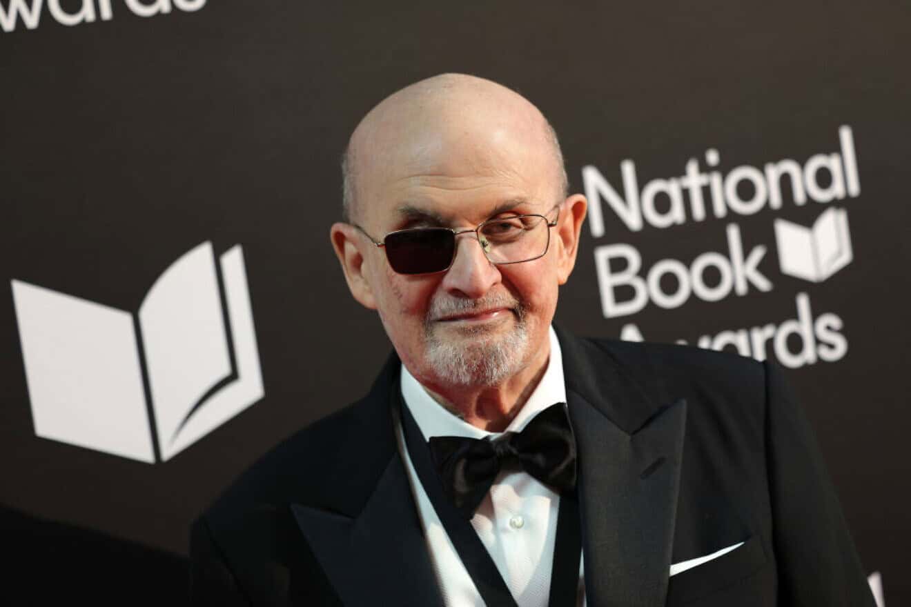 Salman Rushdie attends the 75th National Book Awards at the Cipriani Wall Street event venue in Manhattan on Nov. 20, 2024. Photo by Dimitrios Kambouris/Getty Images.