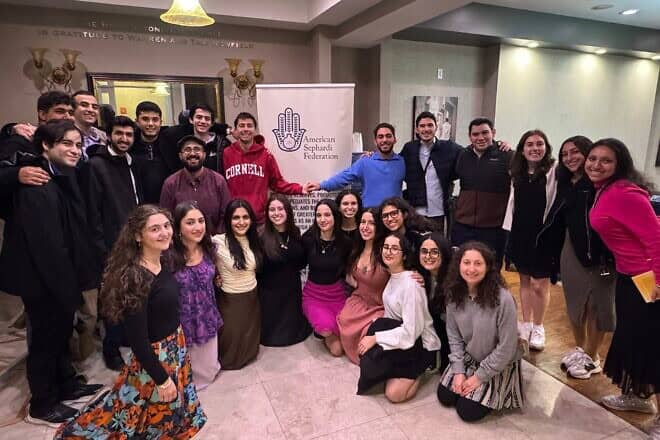 ASF Sephardi House Fellows at the New York City Shabbaton in 2024. Credit: Courtesy.