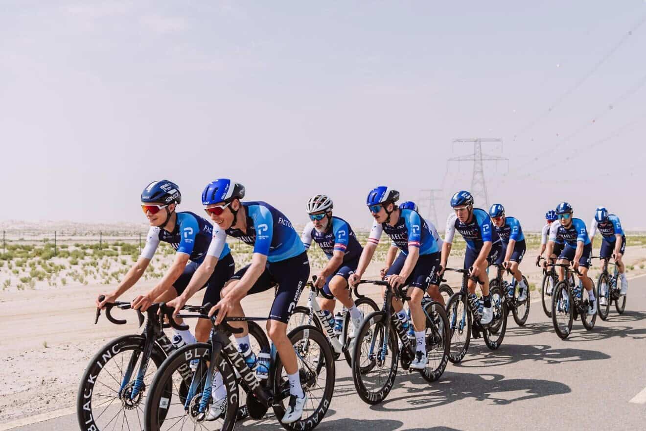 The Israel—Premier Tech cycling team. Photo by Noa Arnon.