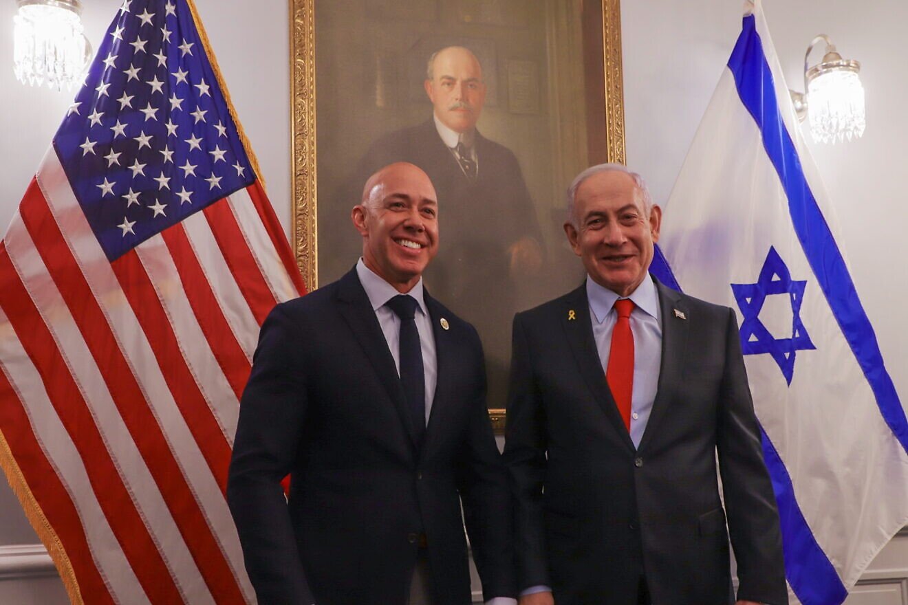 Israeli Prime Minister Benjamin Netanyahu with Rep. Brian Mast (R-Fla.) at the U.S. Capitol, Feb. 6, 2025. Credit: House Foreign Affairs Committee.
