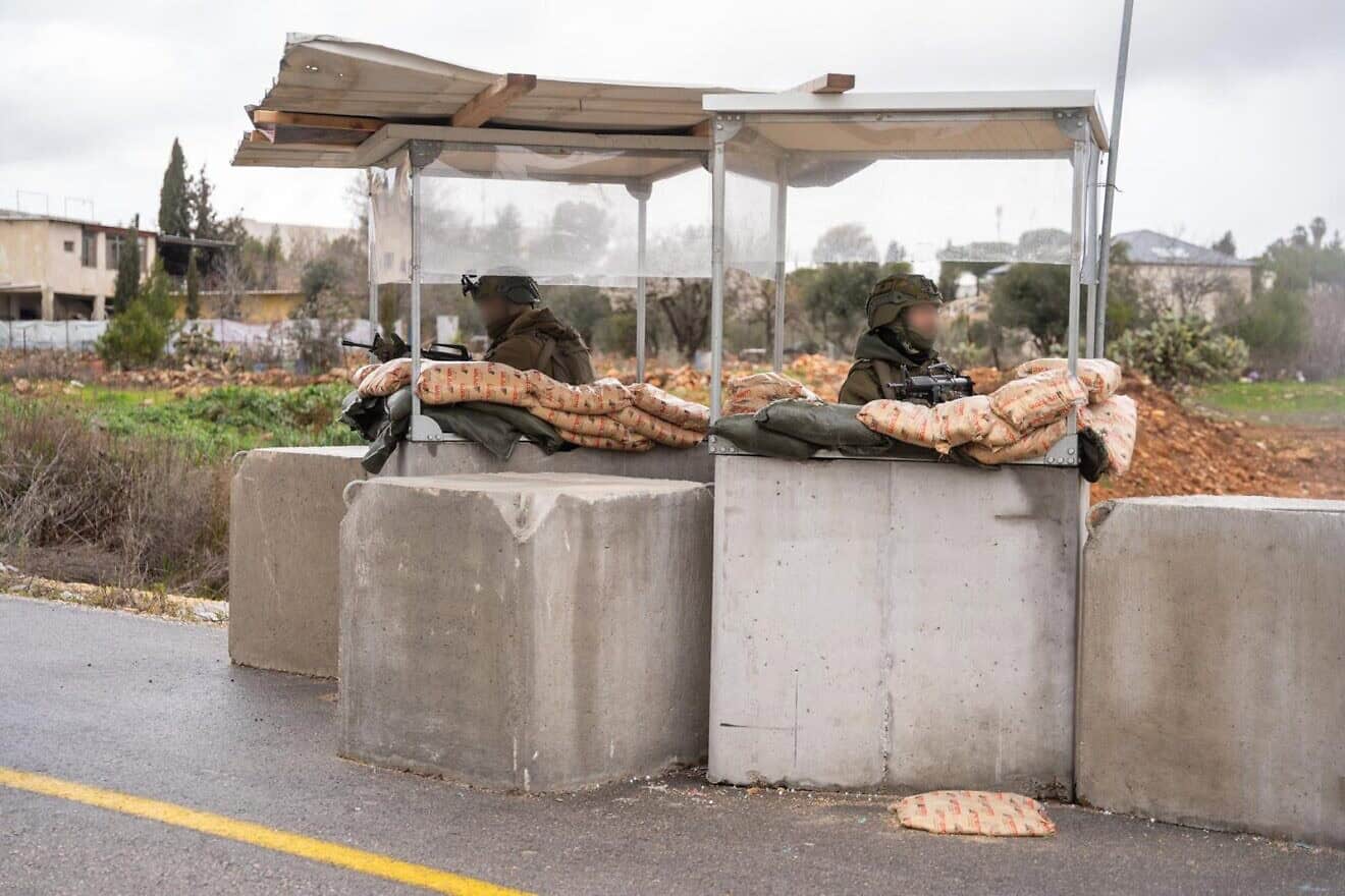Israeli soldiers deployed in Judea and Samaria ahead of the release of Palestinian prisoners on Feb. 8, 2025. Credit: IDF.