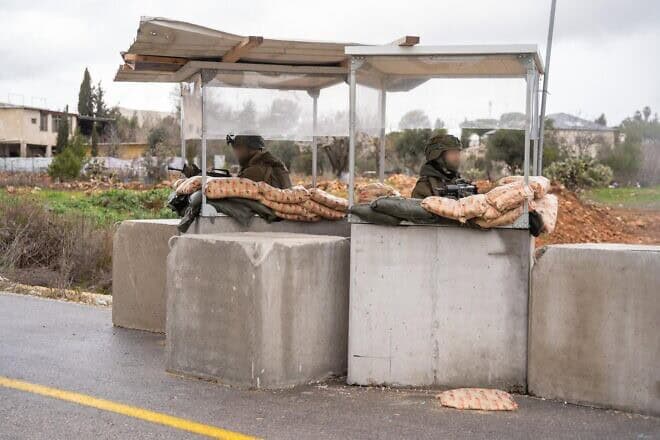 Israeli soldiers deployed in Judea and Samaria ahead of the release of Palestinian prisoners on Feb. 8, 2025. Credit: IDF.