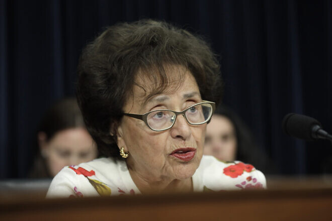 Rep. Nita Lowey (D-N.Y.), of the House Appropriations Committee, asks questions of U.S. Border Patrol Chief Carla L. Provost during a hearing on border patrol oversight, July 24, 2019. Credit: Glenn Fawcett/U.S. Customs and Border Protection.