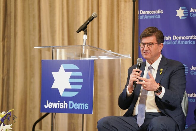 Rep. Brad Schneider (D-Ill.) at the Jewish Democratic Council of America’s 2024 Leadership Summit, May 21, 2024. Credit: Jewish Democratic Council of America.
