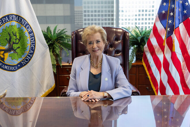 Linda McMahon, U.S. secretary of education, on her first day in office, March 4, 2025. Credit: U.S. Department of Education.