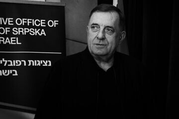 Republika Srpska President Milorad Dodik  in Jerusalem.