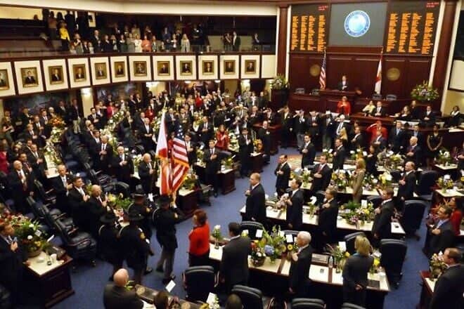 The Florida House of Representatives in Tallahassee, March 2012. Credit: Florida House of Representatives via Wikimedia Commons.