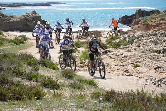 Participants in the therapeutic mountain-biking program run by Geerz, which also sponsors an annual “Israel Charity Ride.” Credit: Courtesy.