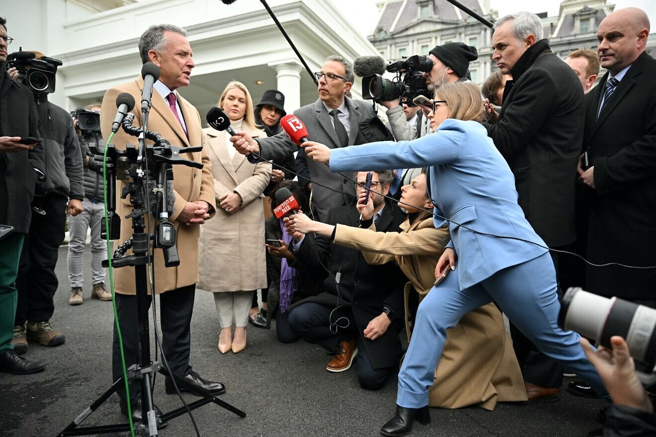 U.S. Middle East envoy Steve Witkoff speaks to reporters outside the West Wing of the White House, on March 6, 2025. Photo by Mandel Ngan/AFP via Getty Images.