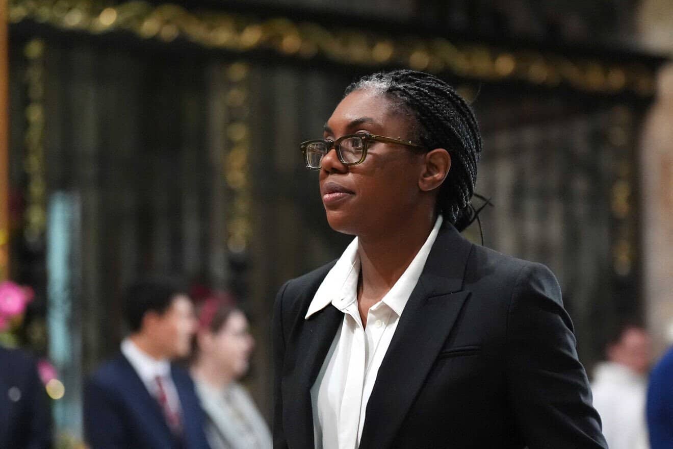 Conservative Party leader Kemi Badenoch attends the annual Commonwealth Day service ceremony at Westminster Abbey in London, on March 10, 2025. Photo by Aaron Chown/POOL/AFP via Getty Images.