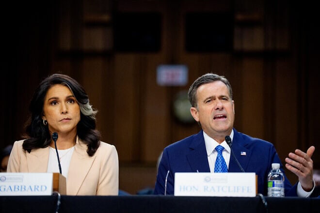 Central Intelligence Agency Director John Ratcliffe, accompanied by Director of National Intelligence Tulsi Gabbard, speaks during a Senate Committee on Intelligence Hearing on March 25, 2025 in Washington, DC. (Photo by Andrew Harnik/Getty Images)
