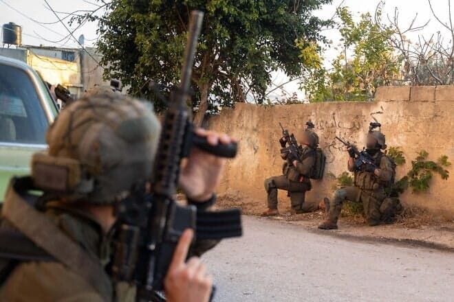 Israeli security forces conduct counterterror operations in Judea and Samaria, March 14, 2023. Credit: IDF.