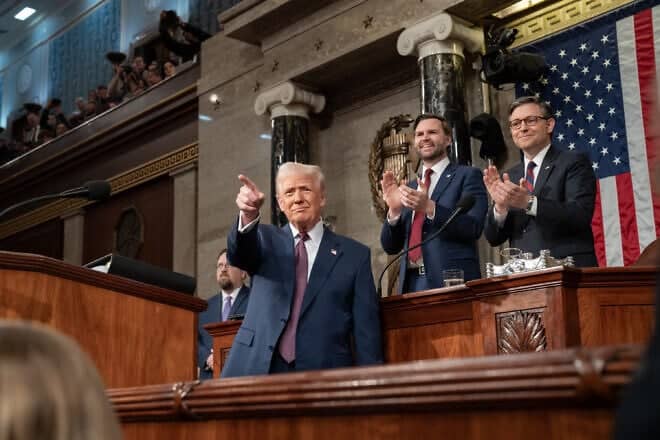 U.S. President Donald Trump delivers a joint address to Congress, March 4, 2025. Source: White House/X.