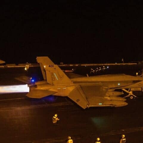 U.S. Central Command operations against Iran-backed Houthi terrorists in Yemen on March 15, 2025. Credit: CENTCOM.