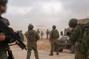 Israel Defense Forces soldiers in the Gaza Strip, on March 19, 2025. Credit: IDF.