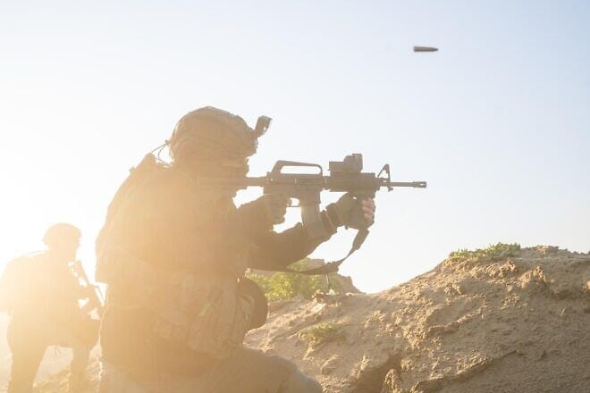 An Israeli soldier during military activity in the Rafah area of southern Gaza on March 23, 2025. Credit: IDF.