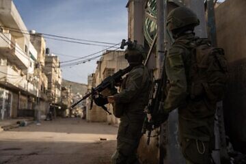 Israeli soldiers operate in Judea and Samaria, March 27, 2025. Credit: IDF.